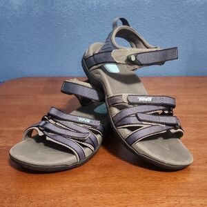 Teva Tirra  Women's Blue and Gray Strappy Sandals